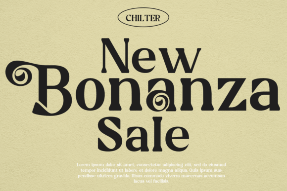 Silk Display Font PNG with transparent background - Preview 6