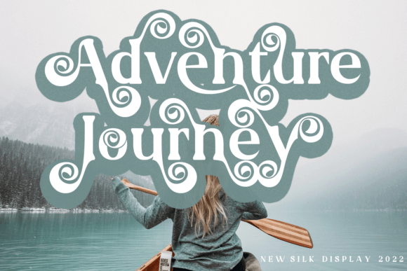 Silk Display Font PNG with transparent background - Preview 3