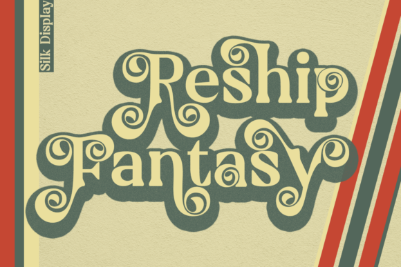 Silk Display Font PNG with transparent background - Preview 1