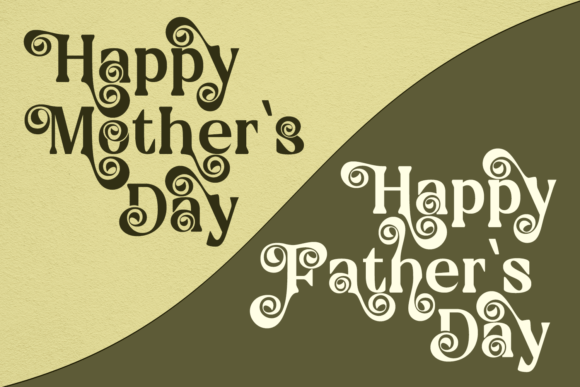 Silk Display Font PNG with transparent background - Preview 2