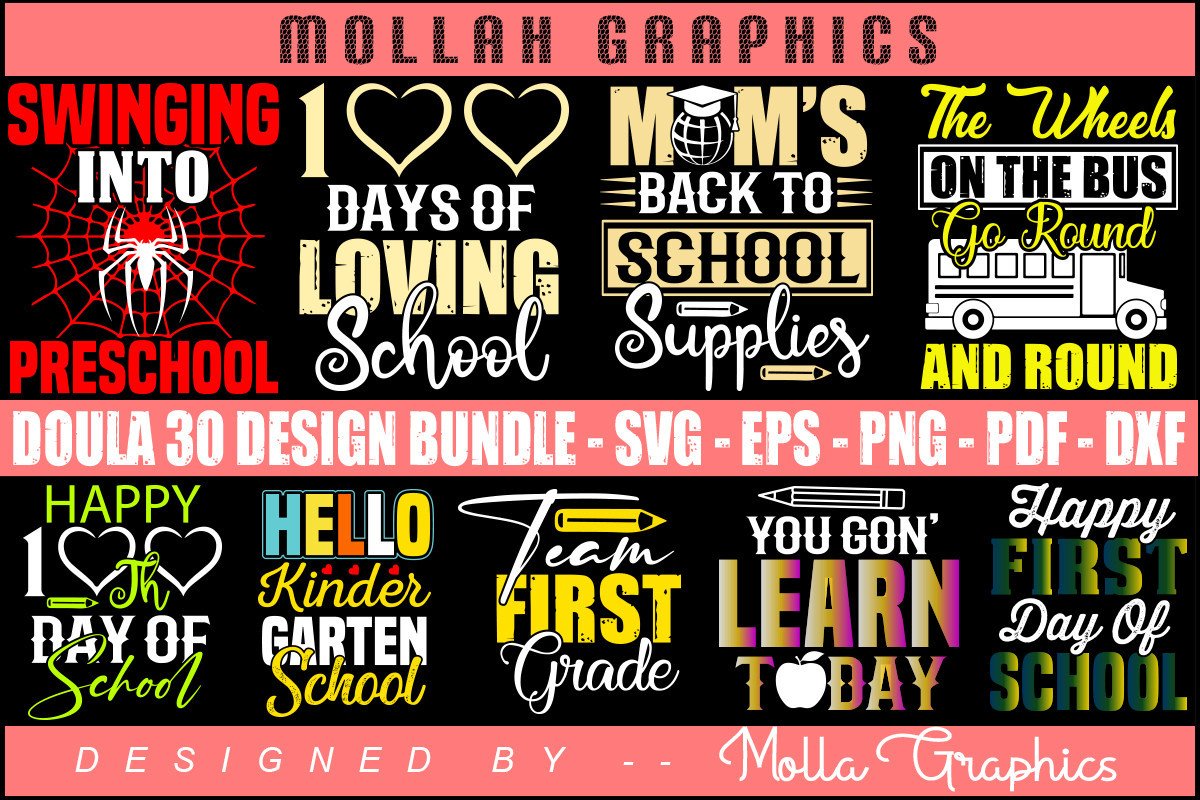 Back to School Design Bundle Graphic by Molla_Graphics · Creative Fabrica
