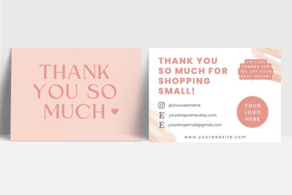 Canva Thank You Card Template