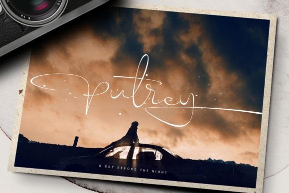 Omed Brush Font PNG with transparent background - Preview 1