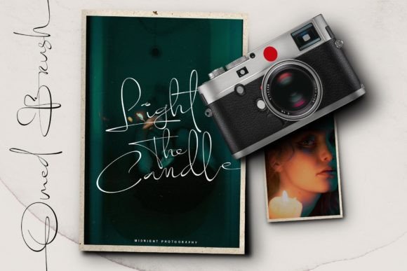 Omed Brush Font PNG with transparent background - Preview 6