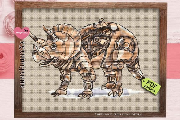 STEAMPUNK Triceratops Dinosaur