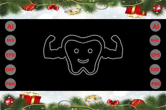 Teeth Rhinestone Templates.