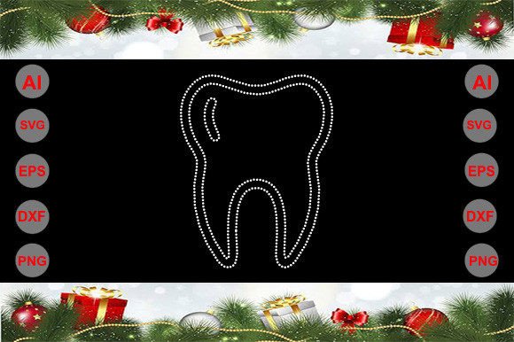 Teeth Rhinestone Templates.