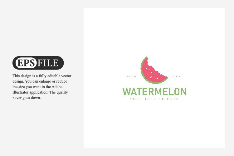 Watermelon Slice Logo Design Graphic by wayan sandika · Creative Fabrica