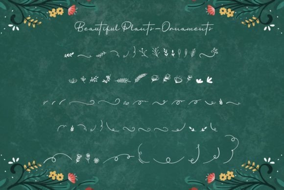 Beautiful Plants Font - Preview 3