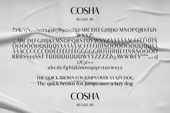 Cosha Font PNG with transparent background - Preview 5