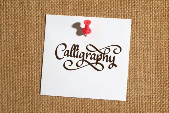 Calligraphia Font PNG with transparent background - Preview 3