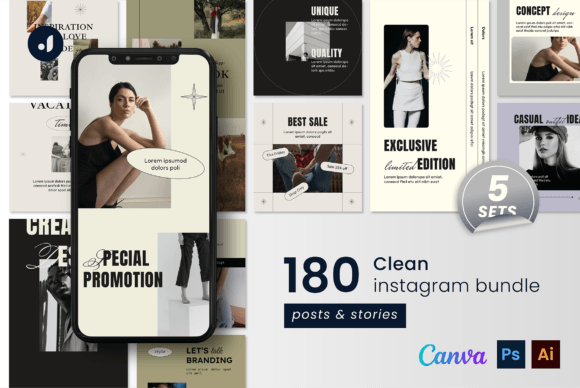 Clean Instagram Bundle - Digital