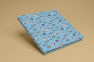 Cute Cat Pattern • Digital Paper Graphic Graphic by misshind · Creative ...