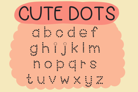 Cute Dots Font - Preview 1