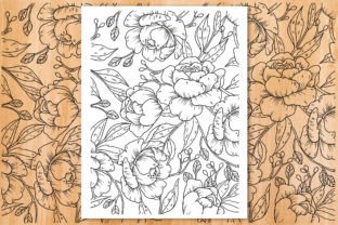 Flower Pattern Coloring Page Graphic by MyLittleDoodles · Creative Fabrica
