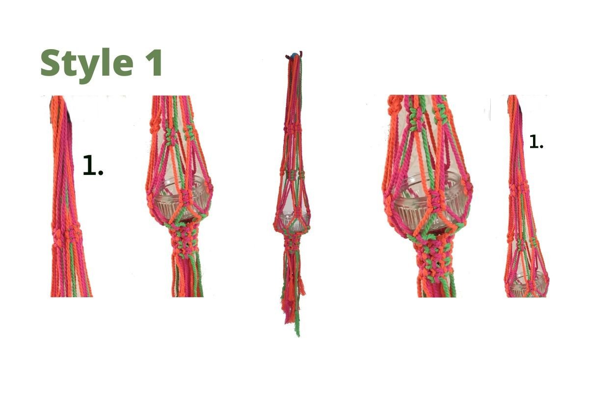 Flower Hanging Holder Macrame Pattern