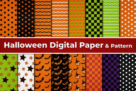 Halloween Digital Paper Pattern