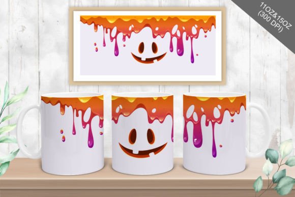 Halloween Mug Wrap Sublimation Graphics