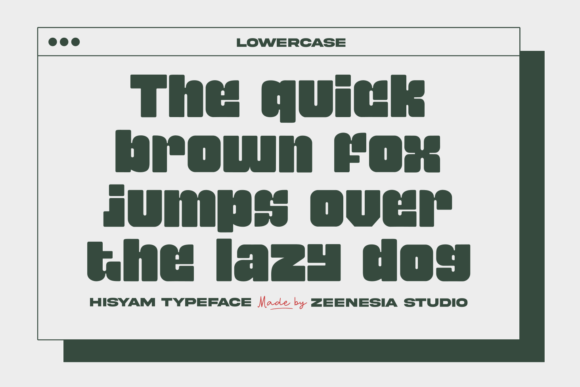 Hisyam Font - Preview 2