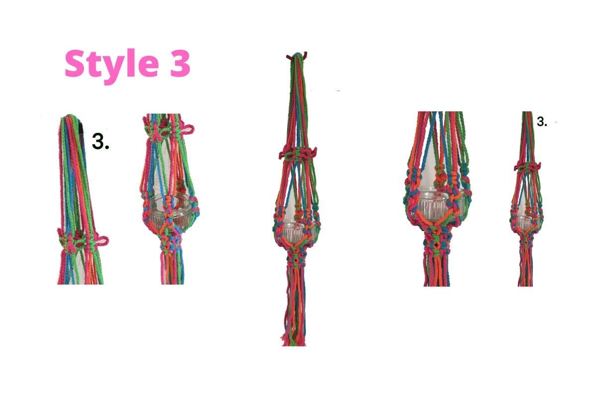 Macrame Air Plant, Lights Holder Pattern
