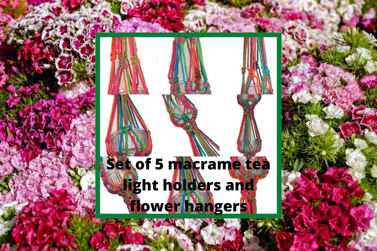 Macrame Tealight Holder 5 Patterns