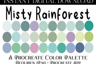 Misty Rainforest Procreate Color Palette