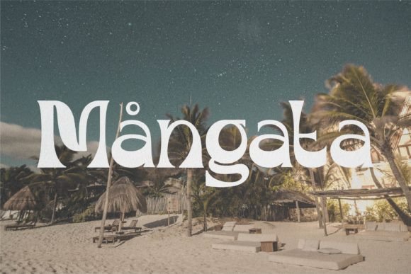 Mourghan Font PNG with transparent background - Preview 1