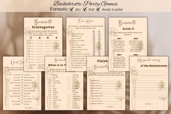 Printable Bachelorette Party Games