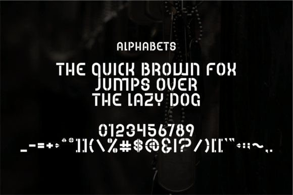 Red Brigade Font PNG with transparent background - Preview 1