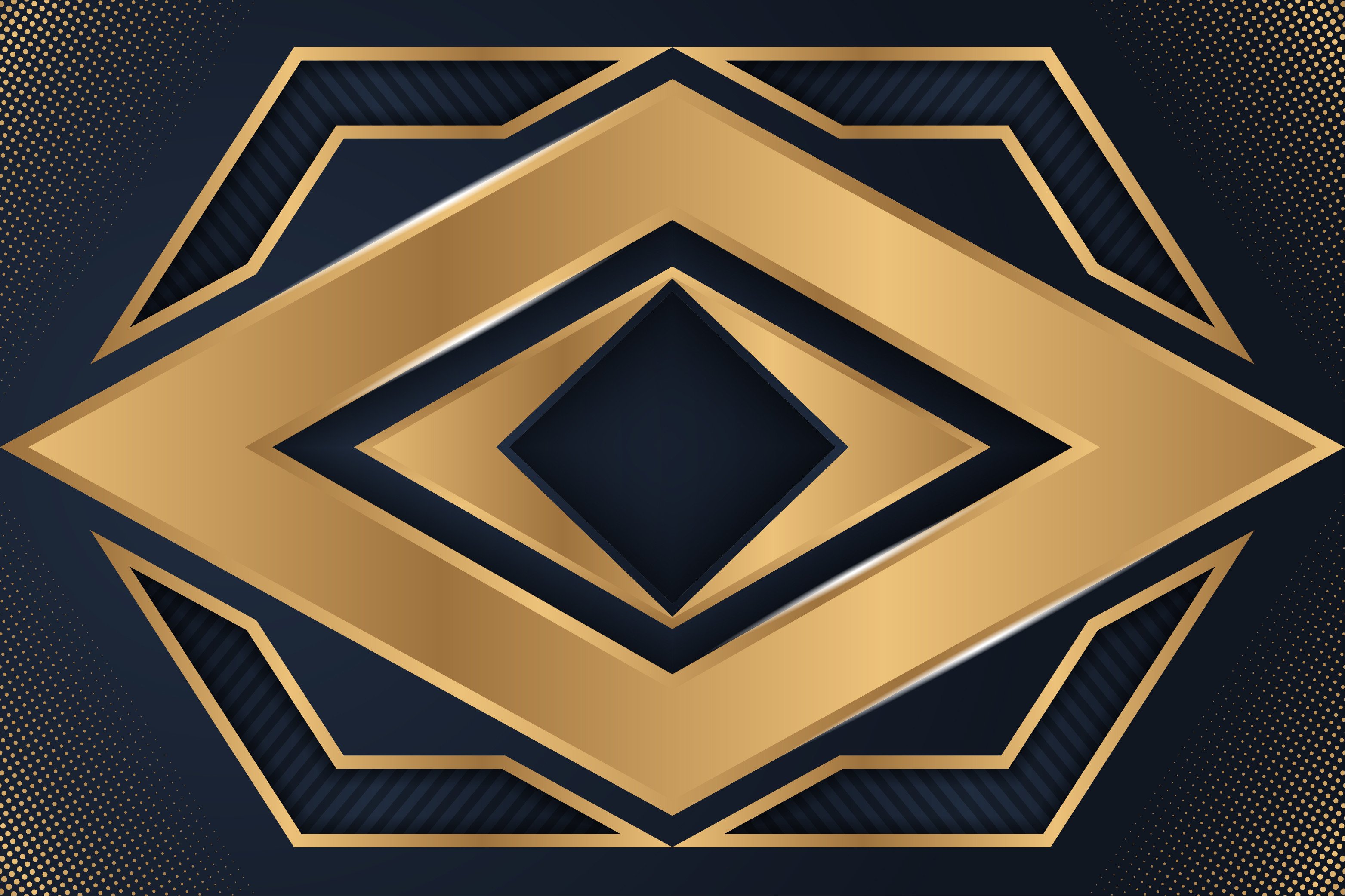 Luxury Blue Gold Background Graphic by noory.shopper · Creative Fabrica