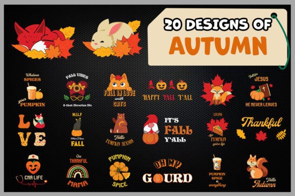 Autumn SVG Bundle — 20 Designs