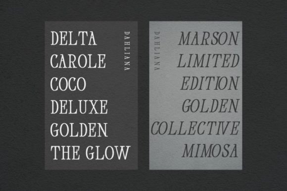 Dahliana Font PNG with transparent background - Preview 1