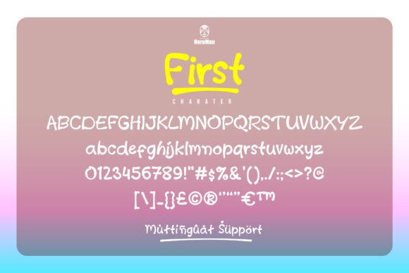 First Font - Preview 5