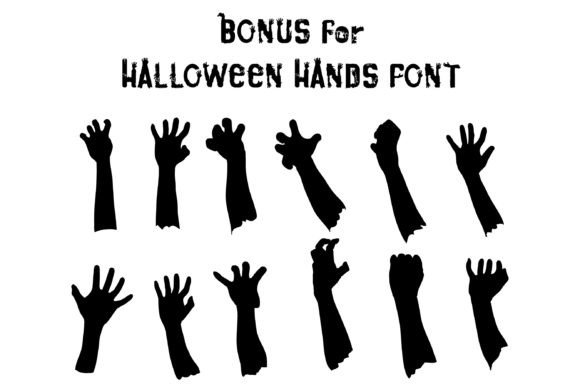 Halloween Hands Font - Preview 6