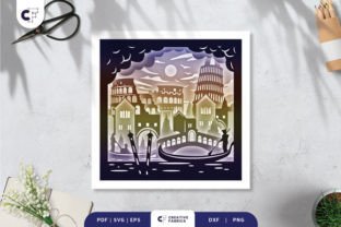 Italy 3D Shadow Box Template · Creative Fabrica