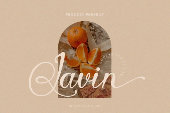 Javin Font PNG with transparent background - Preview 1