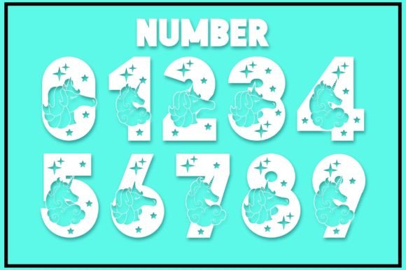 Love Unicorns Font PNG with transparent background - Preview 2