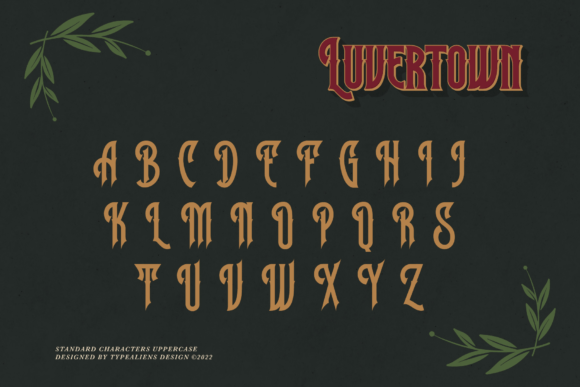 Luvertown Font font preview - 5