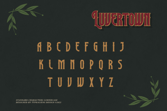 Luvertown Font font preview - 6