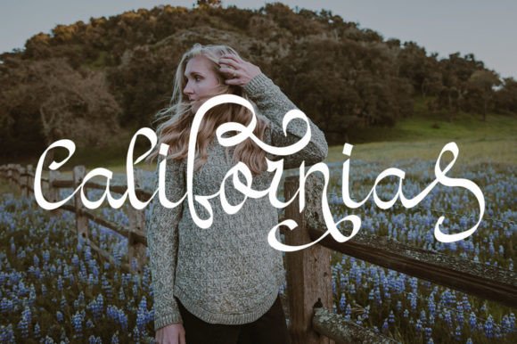 Modern Kalligraphy Brush Font PNG with transparent background - Preview 1