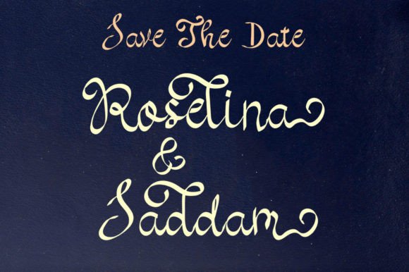 Modern Kalligraphy Brush Font PNG with transparent background - Preview 2