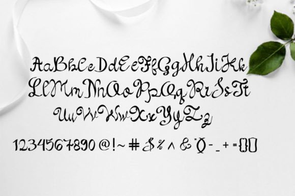 Modern Kalligraphy Brush Font PNG with transparent background - Preview 6