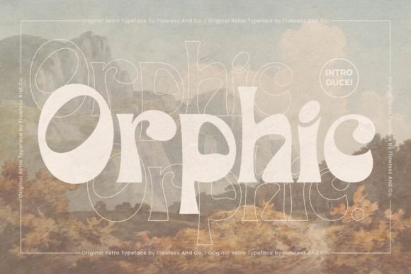 Orphic Display Font By Flawless And Co