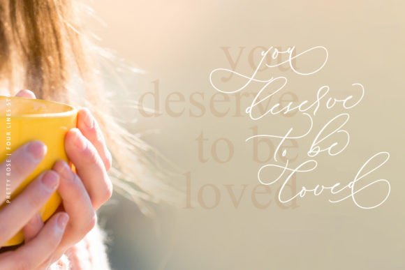 Pretty Rose Font PNG with transparent background - Preview 2
