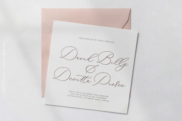 Pretty Rose Font PNG with transparent background - Preview 5
