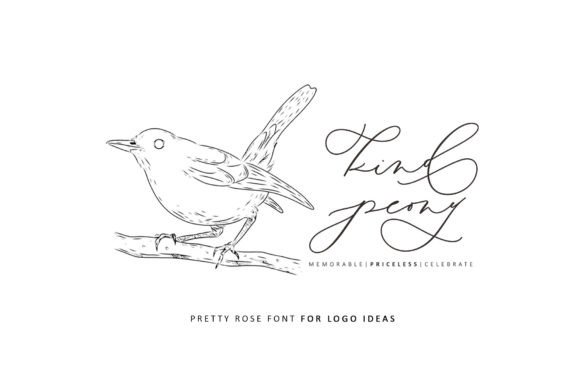 Pretty Rose Font PNG with transparent background - Preview 6