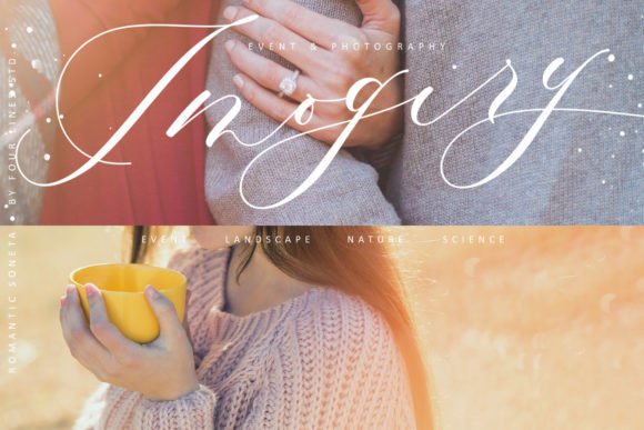 Romantic Soneta Font PNG with transparent background - Preview 3