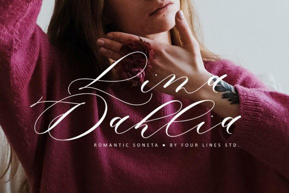 Romantic Soneta Font PNG with transparent background - Preview 5