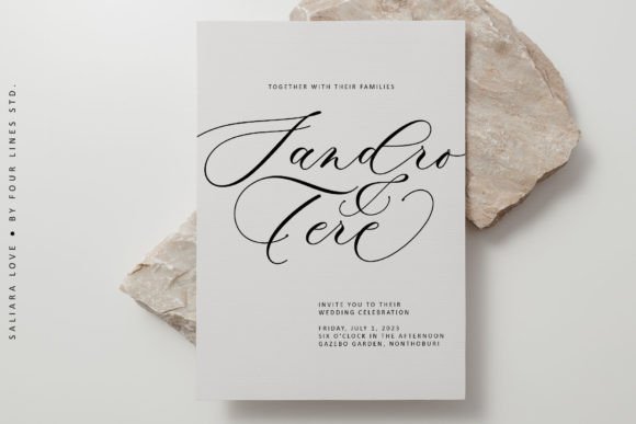 Saliara Love Font PNG with transparent background - Preview 2