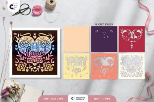 Valentine's Heart SVG 3D Shadow Box · Creative Fabrica